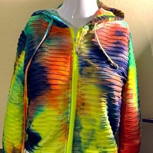 Neon cropped hoddie